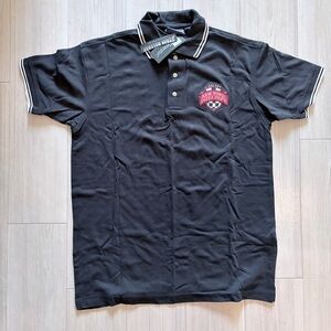 Blue Generation Black Polo Shirt  New York Pizza Dept Logo NWT. Size Small